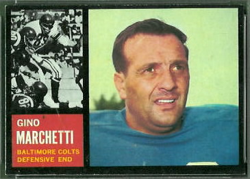 Gino Marchetti 1962 Topps football card