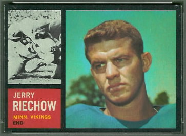 Jerry Reichow 1962 Topps football card