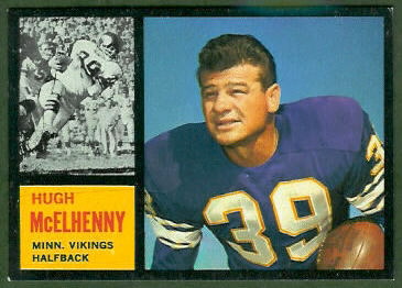 Hugh McElhenny 1962 Topps football card