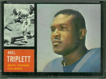 Mel Triplett 1962 Topps football card