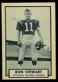 Ron Stewart 1962 Topps CFL football card