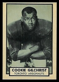 Cookie Gilchrist 1962 Topps CFL football card