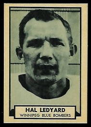 Hal Ledyard 1962 Topps CFL football card