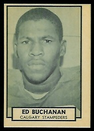 Ed Buchanan 1962 Topps CFL football card