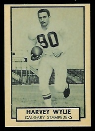 Harvey Wylie 1962 Topps CFL football card