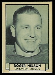 Roger Nelson 1962 Topps CFL football card
