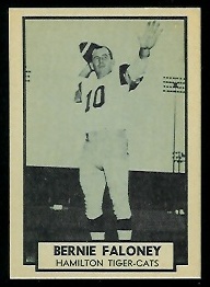 Bernie Faloney 1962 Topps CFL football card