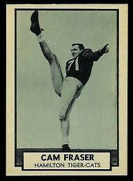 Cam Fraser 1962 Topps CFL football card