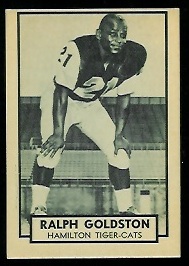 Ralph Goldston 1962 Topps CFL football card Ralph Goldston 1962 Topps CFL football card