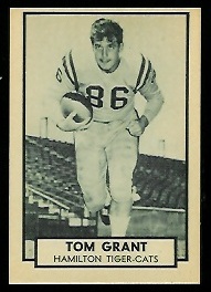 Tommy Grant 1962 Topps CFL football card