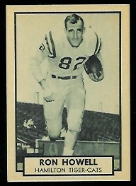 Ron Howell 1962 Topps CFL football card