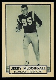 Gerry McDougall 1962 Topps CFL football card