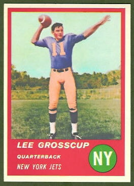 Lee Grosscup 1963 Fleer football card