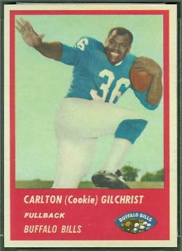 Cookie Gilchrist 1963 Fleer football card