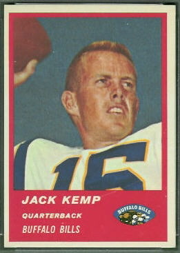 Jack Kemp 1963 Fleer football card