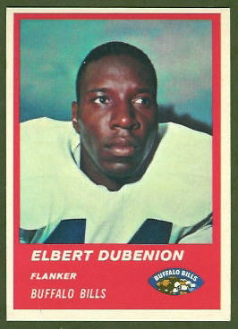 Elbert Dubenion 1963 Fleer football card Elbert Dubenion 1963 Fleer football card