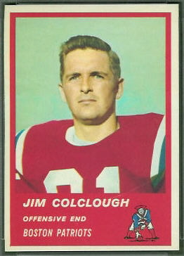 Jim Colclough 1963 Fleer football card