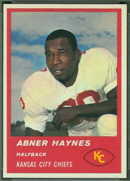 Abner Haynes 1963 Fleer football card