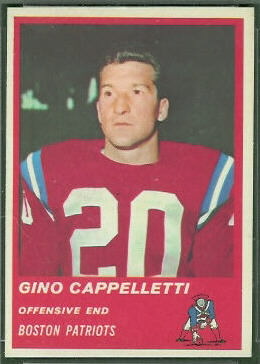 Gino Cappelletti 1963 Fleer football card Gino Cappelletti 1963 Fleer football card
