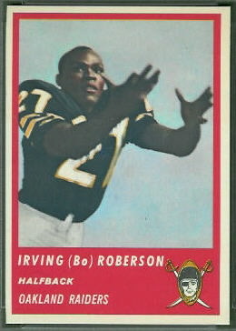 Bo Roberson 1963 Fleer football card