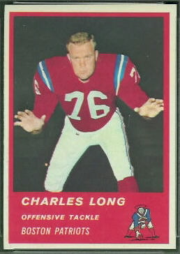 Charles Long 1963 Fleer football card