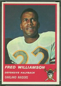 Fred Williamson 1963 Fleer football card