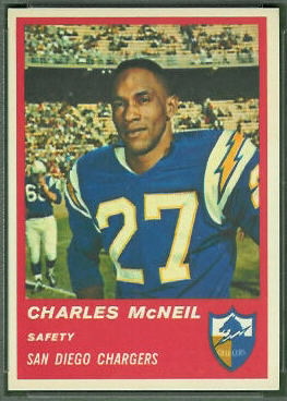 Charles McNeil 1963 Fleer football card