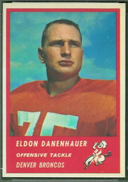 Eldon Danenhauer 1963 Fleer football card