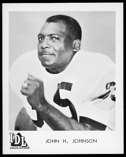 John Henry Johnson 1963 IDL Steelers football card