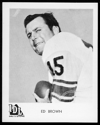 Ed Brown 1963 IDL Steelers football card