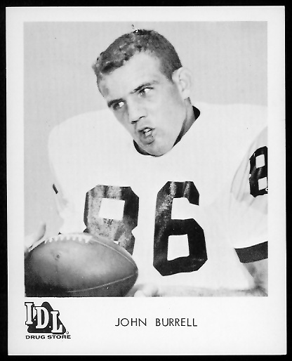 John Burrell 1963 IDL Steelers football card