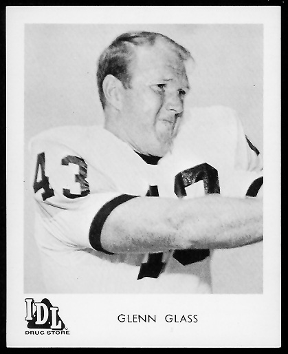 Glenn Glass 1963 IDL Steelers football card Glenn Glass 1963 IDL Steelers football card