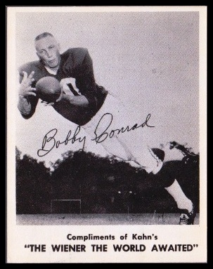 Bobby Joe Conrad 1963 Kahns football card