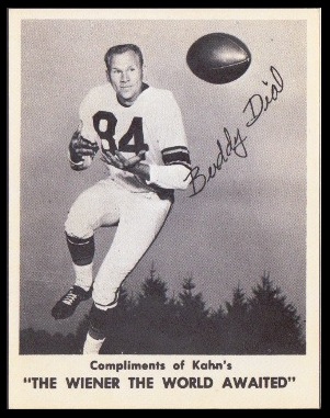 Buddy Dial 1963 Kahns football card