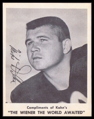 Mike Ditka 1963 Kahns football card