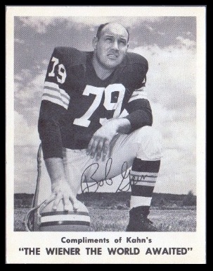 Bob Gain 1963 Kahns football card