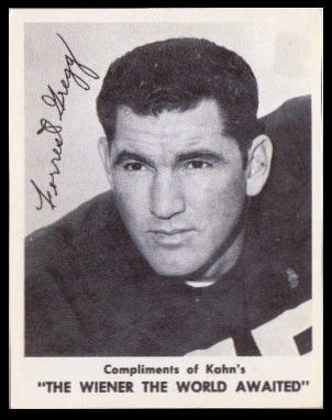 Forrest Gregg 1963 Kahns football card