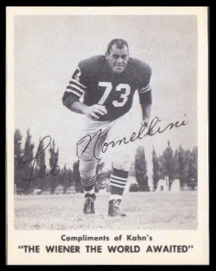 Leo Nomellini 1963 Kahns football card Leo Nomellini 1963 Kahns football card