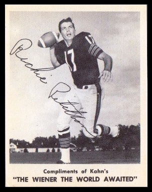 Richie Petitbon 1963 Kahns football card