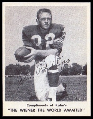 Jim Phillips 1963 Kahns football card