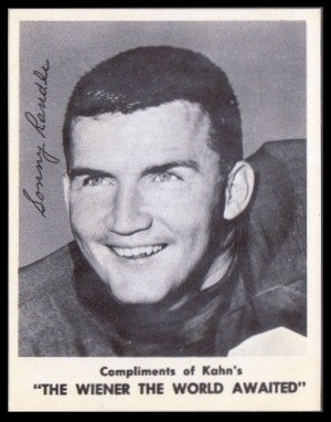 Sonny Randle 1963 Kahns football card