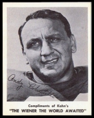 Andy Robustelli 1963 Kahns football card