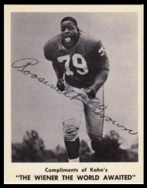 Roosevelt Brown 1963 Kahns football card