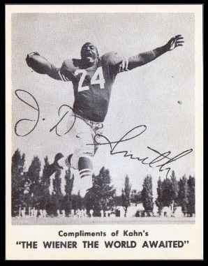 J.D. Smith 1963 Kahns football card