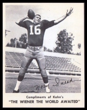 Norm Snead 1963 Kahns football card