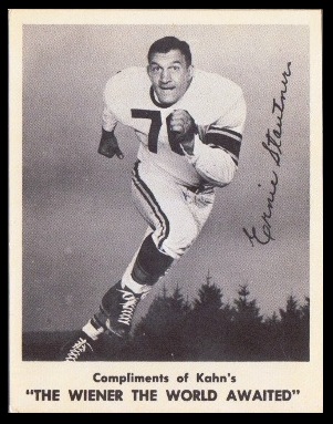 Ernie Stautner 1963 Kahns football card Ernie Stautner 1963 Kahns football card