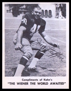 Jim Steffen 1963 Kahns football card