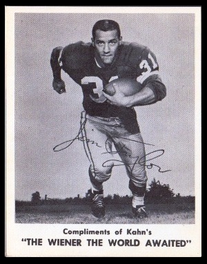 Jim Taylor 1963 Kahns football card