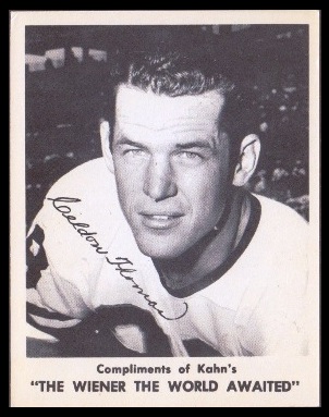 Clendon Thomas 1963 Kahns football card