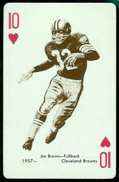 Jim Brown 1963 Stancraft football card